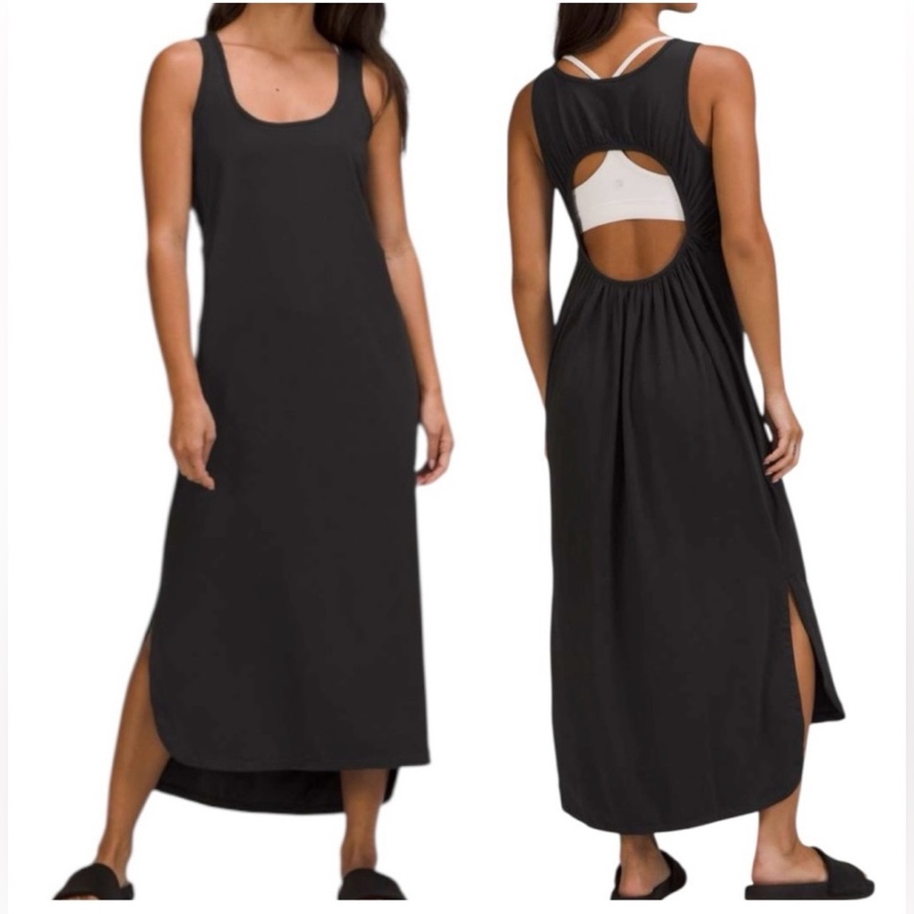 Lululemon Cotton Pima Open-Back Midi Dress